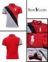 t-shirt hommes polo ralph lauren sport cotton 2013 high collar mixed colors six red